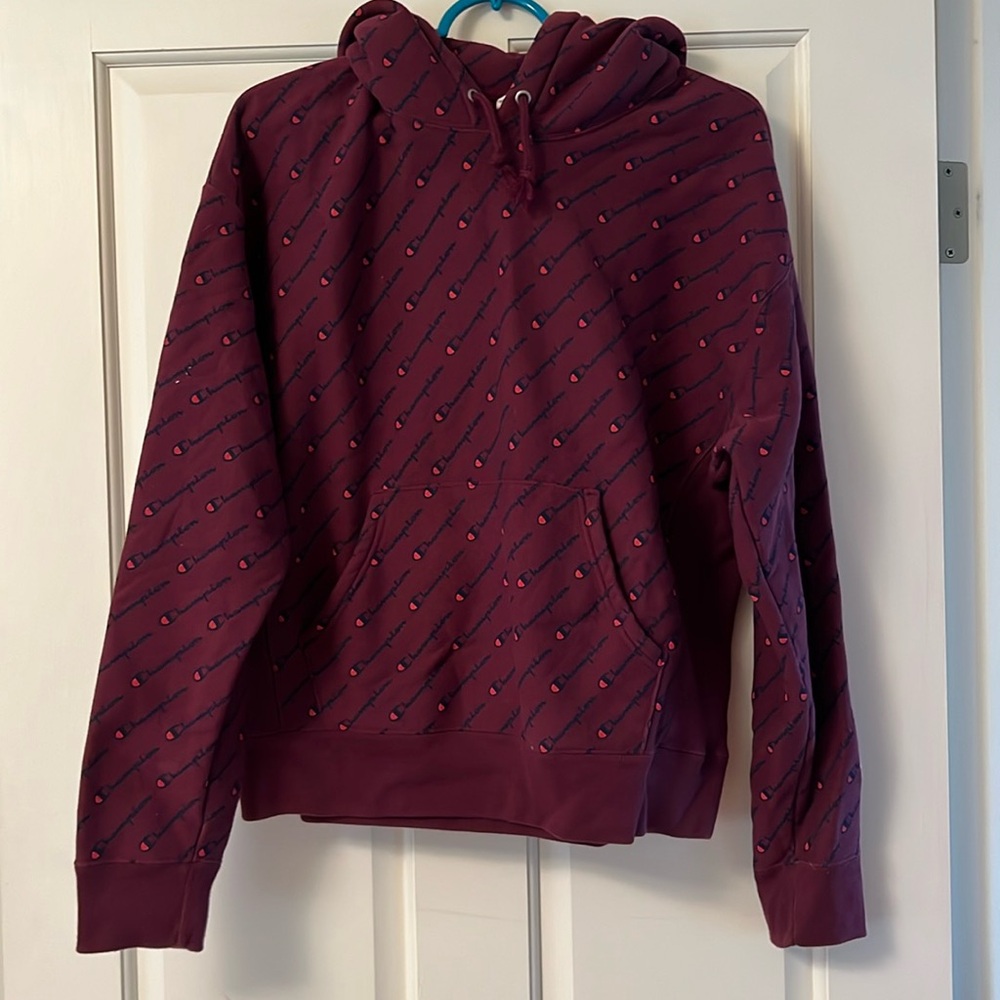 Champion logo unisex hoodie